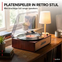 Retro platenspeler - Audizio Reno - Bluetooth platenspeler - LP speler met auto-stop - Koper — thumbnail 2