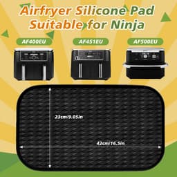 Ninja AF400EU AF500EU AF451EU DZ401 Siliconen Accessoire Heteluchtfriteuse voor Ninja Foodi Max Dubbele Zone 9,5 L-10,4 L, Siliconen Opbergmat voor Heteluchtfriteuse — thumbnail 6