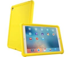 Bumper Case voor iPad Air 2019 10,5 en iPad Pro 10,5 - Schokbestendige en Zachte Siliconen Behuizing met Schermbeschermer - Kindvriendelijk - Geel