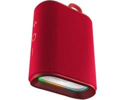 Draadloze Bluetooth-luidspreker met 8W vermogen, 12 uur gebruikstijd, IPX6, gerecycled kunststof, RGB-verlichting, FM-radio en microSD
