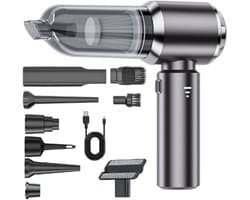 OKWISH Auto Stofzuiger met Blaasfunctie - Handstofzuiger met 19000Pa en 3 Snelheden - Compact en Oplaadbaar