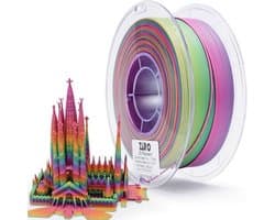 Matte Gradient PLA Filament 1.75mm - Meerkleurig 3D Printer Filament voor FDM Printers, 1KG Spoel