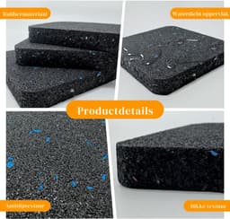 Trilmat Wasmachine - Antivibratiemat - 4 Stuks - Dempingsmat Voor Wasmachine - 9 Cm X 9 Cm - Antivibratiematten Voor Loopband - Antislip Rubberen Mat - Geluiddempende Pads Voor Wasmachine - [Energieklasse A] — thumbnail 2