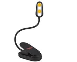 Leeslamp met Blauwlichtblokkering – Oplaadbare Amberkleurige Klem Lamp voor Comfortabel Lezen in Bed