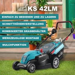 Elektrische Grasmaaier 1800 W met Snijbreedte van 420 mm en Mulchfunctie — thumbnail 3