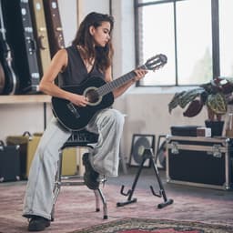 Klassieke gitaar 1/2 - Met gratis lessen - LaPaz 002 - Zwart — thumbnail 5