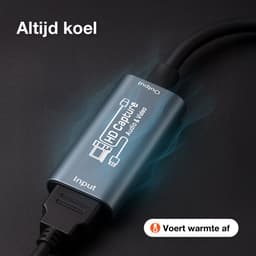 Skoov HDMI Capture Card Incl. USB-C Adapter - Video/Game Capture - HDMI naar USB - 1080P HD - Cam link - Video grabber - Streamen — thumbnail 4