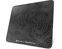ATTACK SHARK CM05 Tempered Glass Gaming Mouse Pad - Glazen Muismat - Ultra-Smooth Surface - 9H Tempered Glass - 45*40CM - eSport Gaming Mousepad - Black Contour Line