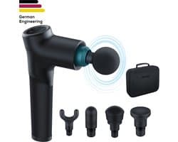 Beurer MG 185 Massageapparaat - Rug Massage Apparaat - Massage Gun - 5 Opzetstukken/koppen - 9 Intensiteitsniveaus - 3 Programma's - Krachtige batterij: 5,5 Uur gebruiksduur - Opbergkoffer - 3 Jaar garantie - Zwart
