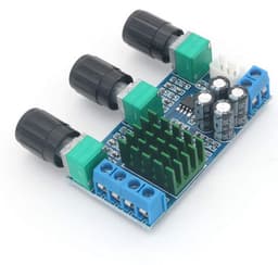 Digitale Audio Versterkerbord 2x80W TPA3116D2 Chip met Bass Controle — thumbnail 3
