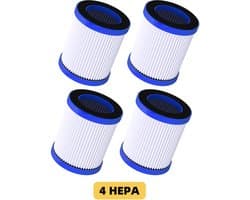 Authmic Steelstofzuiger HEPA Filter Accessoires – Set van 4 – Alleen Geschikt voor Authmic Modellen 618E/H75