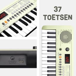 Aengus Keyboard Piano Keyboard Kind met 37 Aanslaggevoelige toetsen - USB-C MIDI - Groen — thumbnail 3