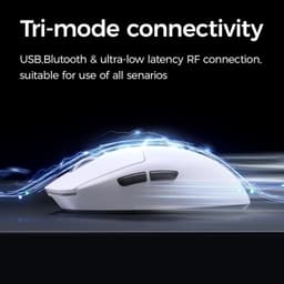 MCHOSE A7 V2 Ultra - Lichtgewicht Gaming Muis - PAW 3950TI Sensor - TTC Gold Switch - 8K Bedraad + 8K Draadloos - 3 Modi - 500mAh - Wit — thumbnail 5