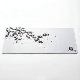 Grote Muismat 80x30 | Gaming Muismat | Wit | XXL | Antislip | Desktop Mat | Computer Mat | Sakura Japans — thumbnail 3