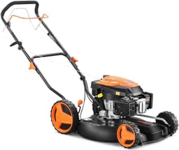 Benzine grasmaaier 51 cm zelfaandrijving 196 cc motor professioneel — thumbnail 3