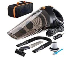 Handheld stofzuiger met snoer - een draagbare mini-stofzuiger die snel stof en haar opzuigt, lichtgewicht en stil, geschikt voor op kantoor/in de auto/thuis.