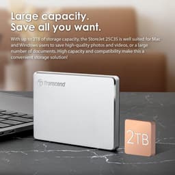 Externe harde schijf USB Type C 2 TB aluminium — thumbnail 4