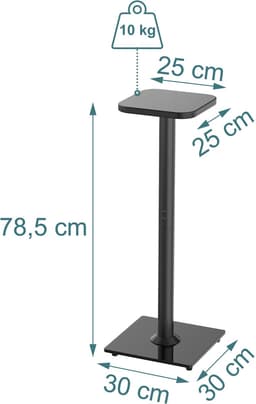 Luidsprekerstandaard - set van 2 - tot 10 kg - antislip — thumbnail 3