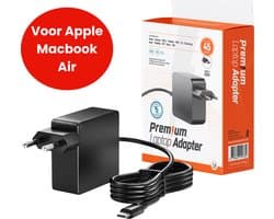 45W USB-C Laptop oplader voor Apple MacBook Air - Alle modellen vanaf 2018 - Kabel + Adapter