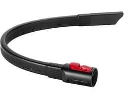 1stuk - Stofzuigeraccessoire - Spleetmondstuk - Compatibel met Dyson V7, V8, V10, V11, V15 - Flexibel - Lange slang - Voor wasdrogerventilatieopeningen, autoreiniging en smalle ruimtes - Zwart
