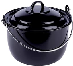 Ambiance Emaille Pan Met Deksel Voor Bbq Ø 20 Cm 3,3 Liter Zwart — thumbnail 2