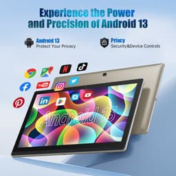 MESWAO B1 Tablet - 14,1 inch 1920*1080 IPS-scherm - MTK6769 8 Cores - 6 GB RAM 128 GB ROM - Android 13 - 13MP + 5MP camera - 10000 mAh batterij - Gouden — thumbnail 7