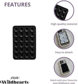 xoxo Wildhearts AirPods hoesje All Yours Beige & Zwart + Telefoonsticker Stick On Me Square Zwart – geschikt voor AirPods 4 — thumbnail 5