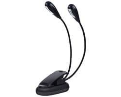 Draagbare USB Oplaadbare LED Leeslamp met Clip voor Boeken en Tijdschriften