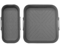 2 stuks Bakplaat - siliconen airfryer-inzetstukken - geschikt voor Philips 3000 series NA350/00 Airfryer - BPA-vrije airfryer-accessoires - vaatwasmachinebestendige inzetstukken - grijs — thumbnail 1