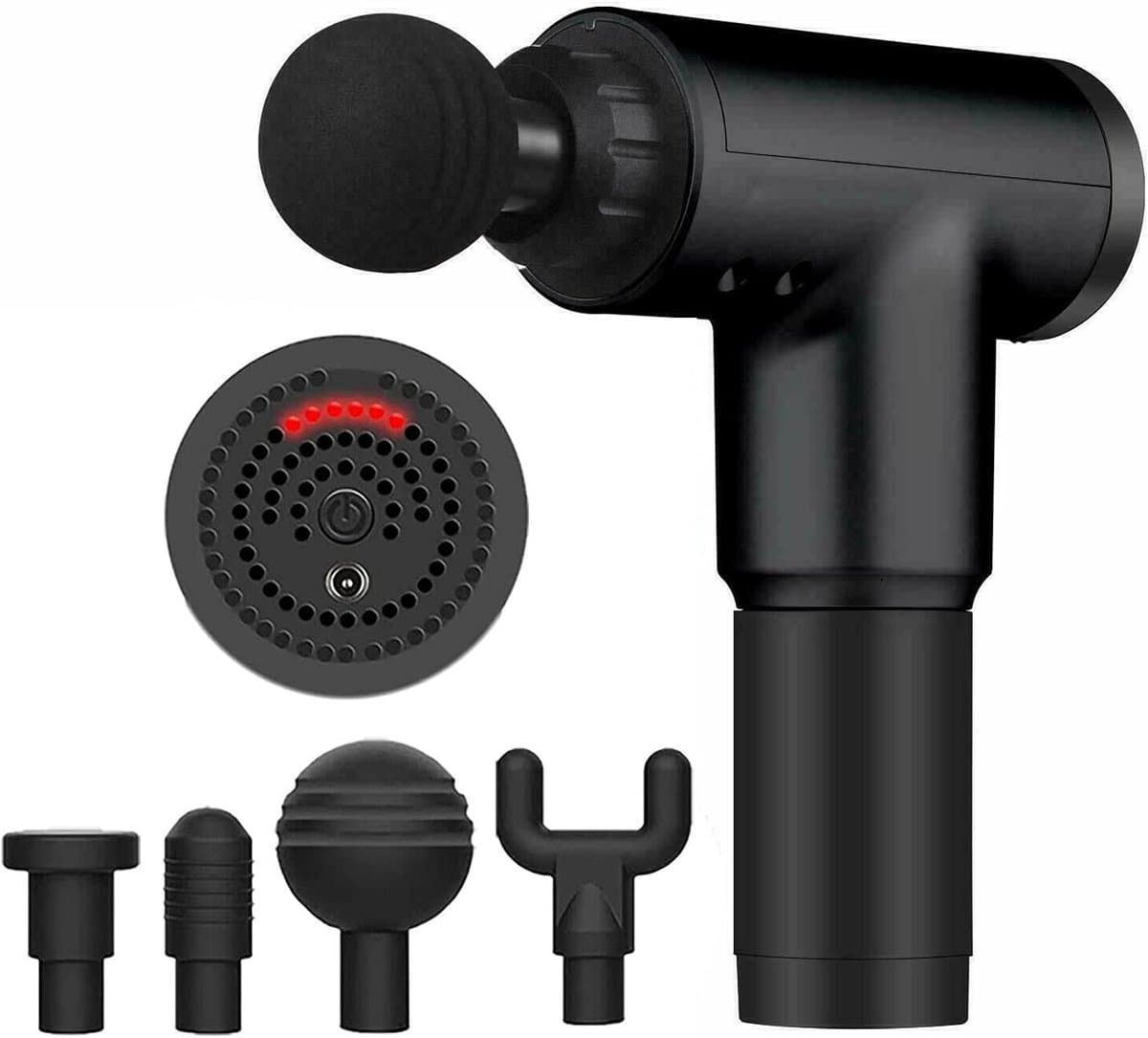 Massage Gun Pro Series - Draadloze Spier Massage Apparaat - Diepe Weefsel Therapie - 6 Intensiteitsstanden - 4 Verwisselbare Opzetstukken - Spierherstel - Pijnverlichting - Fitness - Sport — afbeelding 1