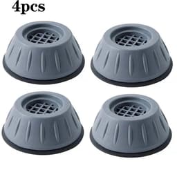 4 Stuks Anti-Trillingen Voeten Pads | Rubberen Trillingsdempers | Antislip & Geluiddempend | Universeel voor Wasmachine, Koelkast & Meubels — thumbnail 1