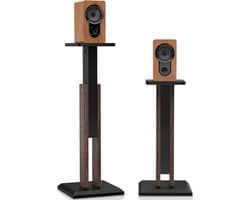 White-Label® Luidspreker Standaard - Speaker Vloerstandaard - Extra Stevig - Bruin