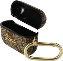 Guess 4G Script Logo AirPods Pro Case - Brown — thumbnail 1