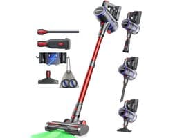 VACTechPro elektrische stofzuiger -Steelstofzuiger draadloos 48000Pa-550W-70Min