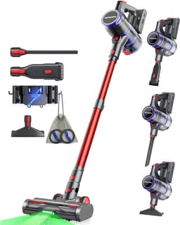 VACTechPro elektrische stofzuiger -Steelstofzuiger draadloos 48000Pa-550W-70Min — thumbnail 1