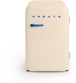 CREATE - Koelkast in retrostijl - Gebroken wit - Handvat Kobaltblauw - FRIDGE RETRO 107L — thumbnail 1