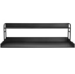 Wasmachine en Droger Werkblad - Overbouwrek met 2-Laags Plank - 137 x 70 x 41,9 cm - Antislip Pads - Waterbestendig - Zwart — thumbnail 5