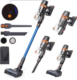 VacniQ V3 Steelstofzuiger Draadloze stofzuiger, 3-in-1 steelstofzuiger, tot 45.000 Pa, 60 minuten gebruiksduur, anti-klit, 5-traps filter, krachtig en lichtgewicht, voor hardhouten vloeren, tapijten, auto's en dierenharen — thumbnail 1