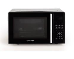 CREATE - Magnetron 23L met grill- en ovenfunctie 1000W - Zwart - MICROWAVE STUDIO