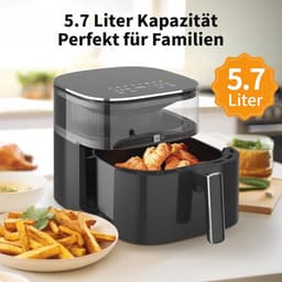 Digitale Heteluchtfriteuse 5,7L met Touch Display en 8 Voorinstellingen — thumbnail 5