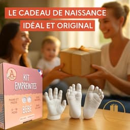 Vormset voor baby's - Handafdrukken en Voetafdrukken Set - Herbruikbare Containers - Perfect Kraamcadeau — thumbnail 5