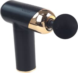 Massage Gun – Spiermassage Apparaat – 6 Snelheden – 4 Massagekoppen – Oplaadbaar via USB-C – Zwart/Goud massage gun tegen spierpijn massage gun voor spierontspanning — thumbnail 2