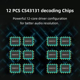 High-Res MQA DAC met 12 Chips, USB, Bluetooth 5.1, HDMI ARC - Voor PC, PS5 en HiFi Systemen — thumbnail 5