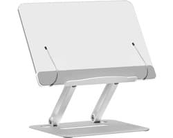 Cosensi - Boekenstandaard aluminium acryl verstelbaar ergonomisch inklapbaar leesstandaard keuken e-reader tablet laptop