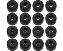 Cosensi - Rubber Voeten voor Subwoofer Speaker en Road Case - Set van 16 - 25x15mm - Zwart - Meubels - Roestvrij Wasmachine