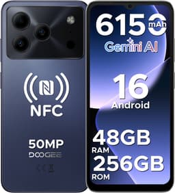 DOOGEE Note 56 Plus - Smartphone - Telefoon - 48 GB RAM+ 256 GB ROM (2TB/TF) - 50 MP camera - 6150 mAh/18W - 6.56 inch 90Hz - Gemini AI - Widevine L1 - NFC - Face ID - Vingerafdruk - GPS - Paars — thumbnail 1