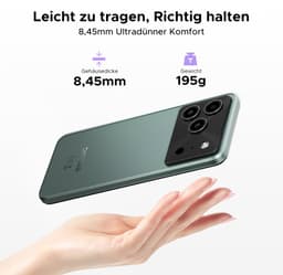 DOOGEE Note 56 Plus - Smartphone - Telefoon - 48 GB RAM+ 256 GB ROM (2TB/TF) - 50 MP camera - 6150 mAh/18W - 6.56 inch 90Hz - Gemini AI - Widevine L1 - NFC - Face ID - Vingerafdruk - GPS - Groen — thumbnail 8