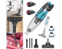 Handstofzuiger, 4-in-1 draadloze autostofzuiger, mini-stofzuiger met borstelloze motor, oplaadbare draagbare luchtblazer voor thuis, auto, kantoor en huisdierenharen