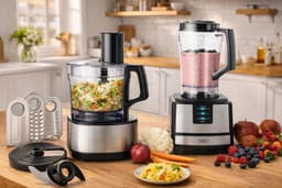 Pro Line Keukenmachine – 2 Snelheden – 1,2L Mengkom – 1,5L Blender – Inclusief Accessoires — thumbnail 4