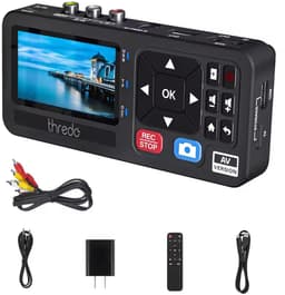 Thredo VHS-naar-Digitaal Converter / Videorecorder – AV (RCA) & S-Video → MP4 1080p – Zonder PC – 3″ Scherm – USB/TF tot 512 GB – Incl. Afstandsbediening – Zwart — thumbnail 3